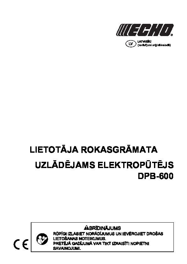 DPB_600 operating manual LV